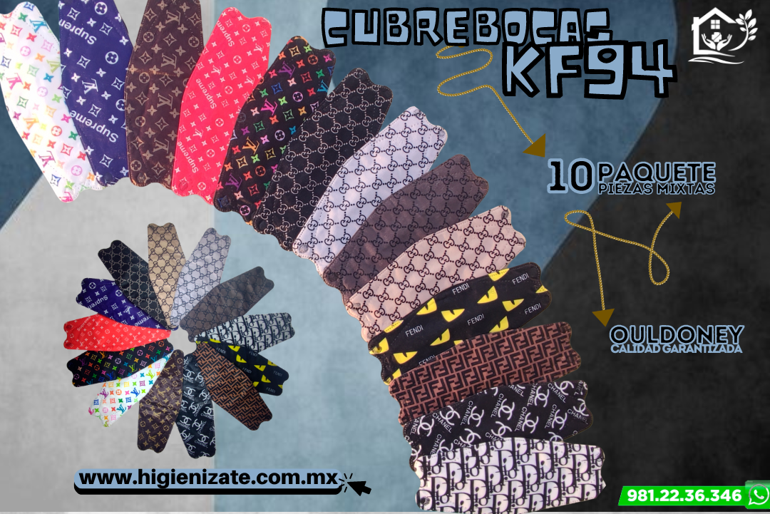 KF94- PAQUETE DE DISEÑO PARA ADULTO. (10 PIEZAS MIXTAS)