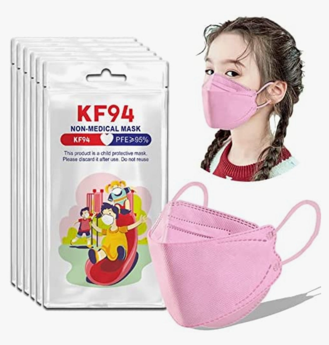 Kf94/Paquete Rosa Infantil (10 piezas).
