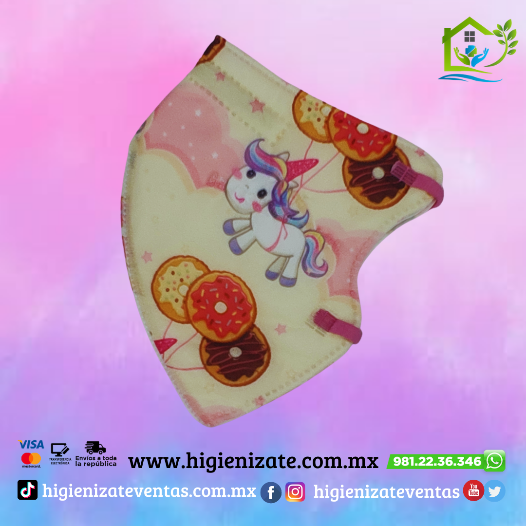 KN95 INFANTIL UNICORNIO