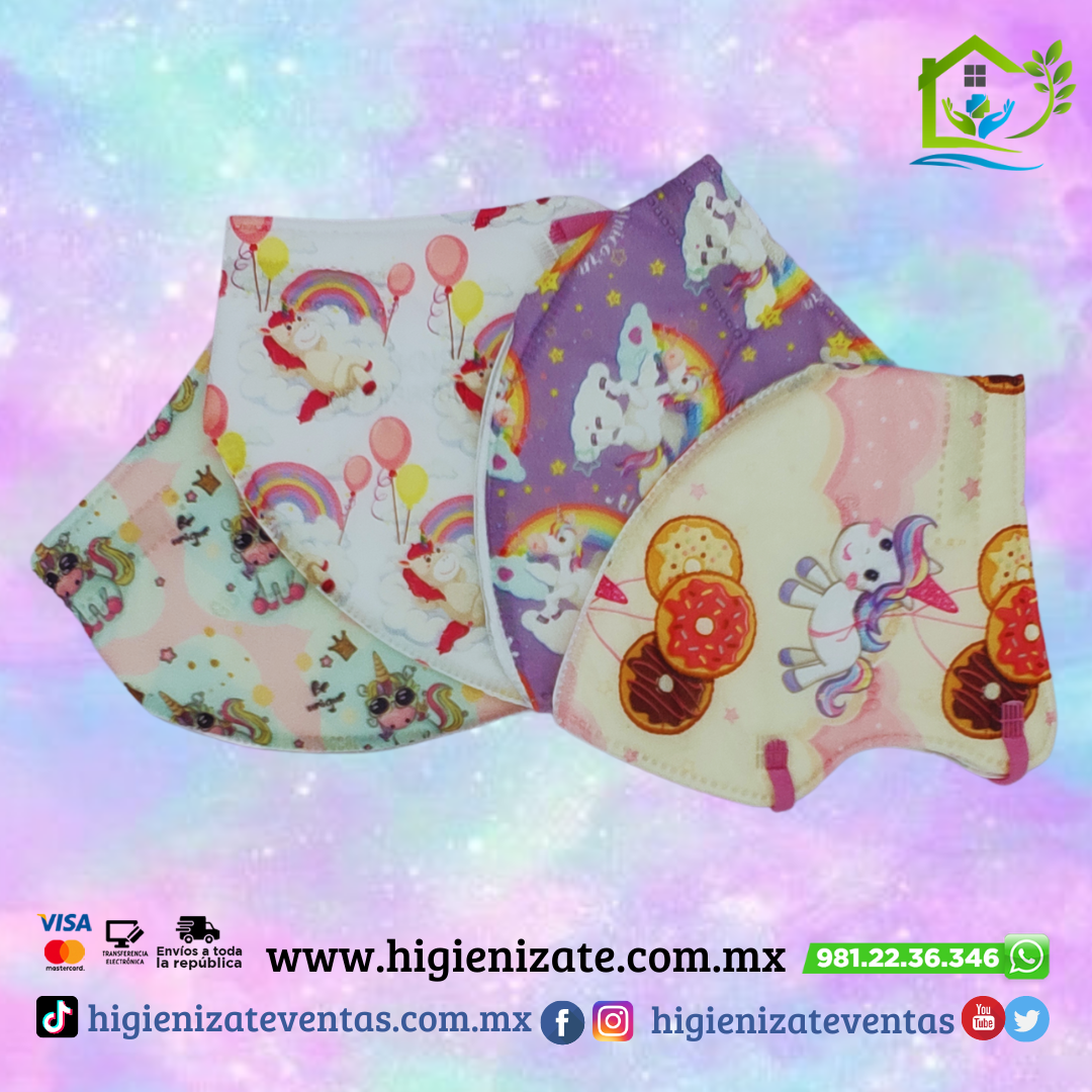 KN95 INFANTIL UNICORNIO