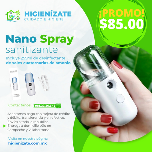CAPSULA SANITIZANTE CON SANITIZANTE DE REGALO PARA RELLENAR