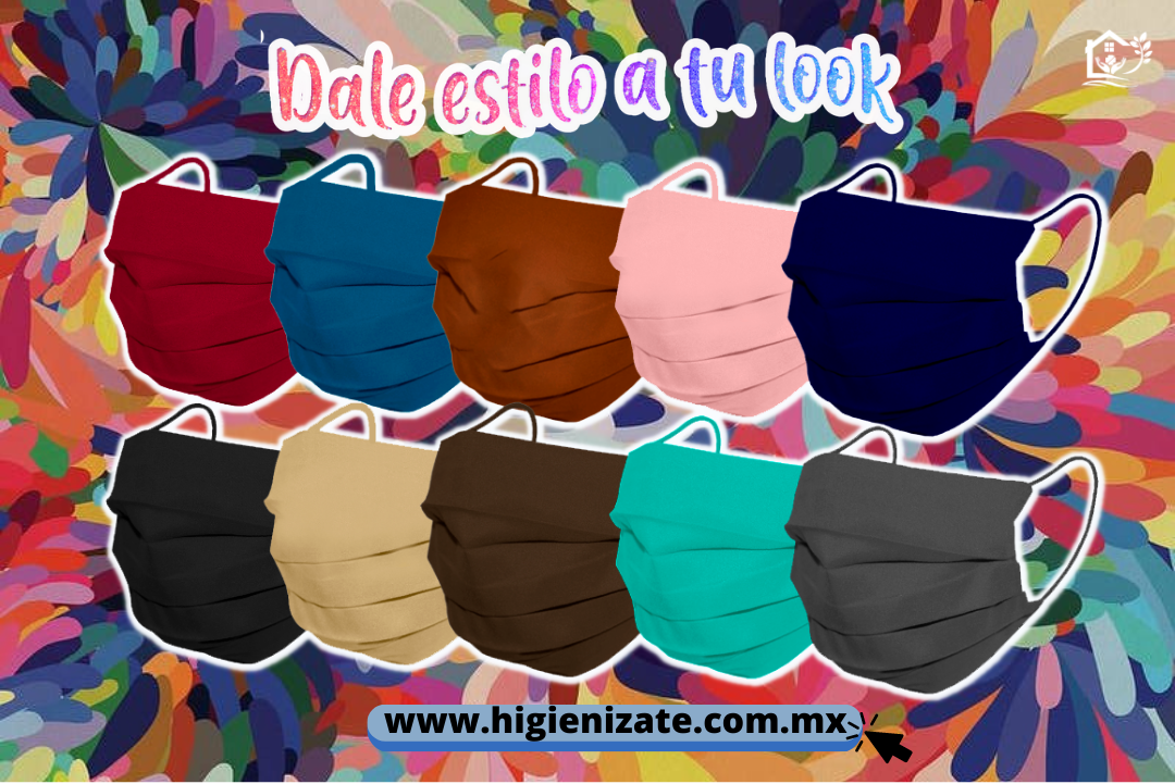 PAQUETE DE CUBREBOCAS/MULTICOLOR/LINEA PREMIUM/50 PIEZAS/CODIGO C1-2