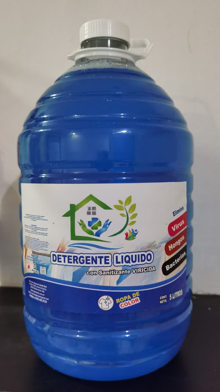 DETERGENTE DE ROPA CON SANITIZANTE VIRICIDA 5L