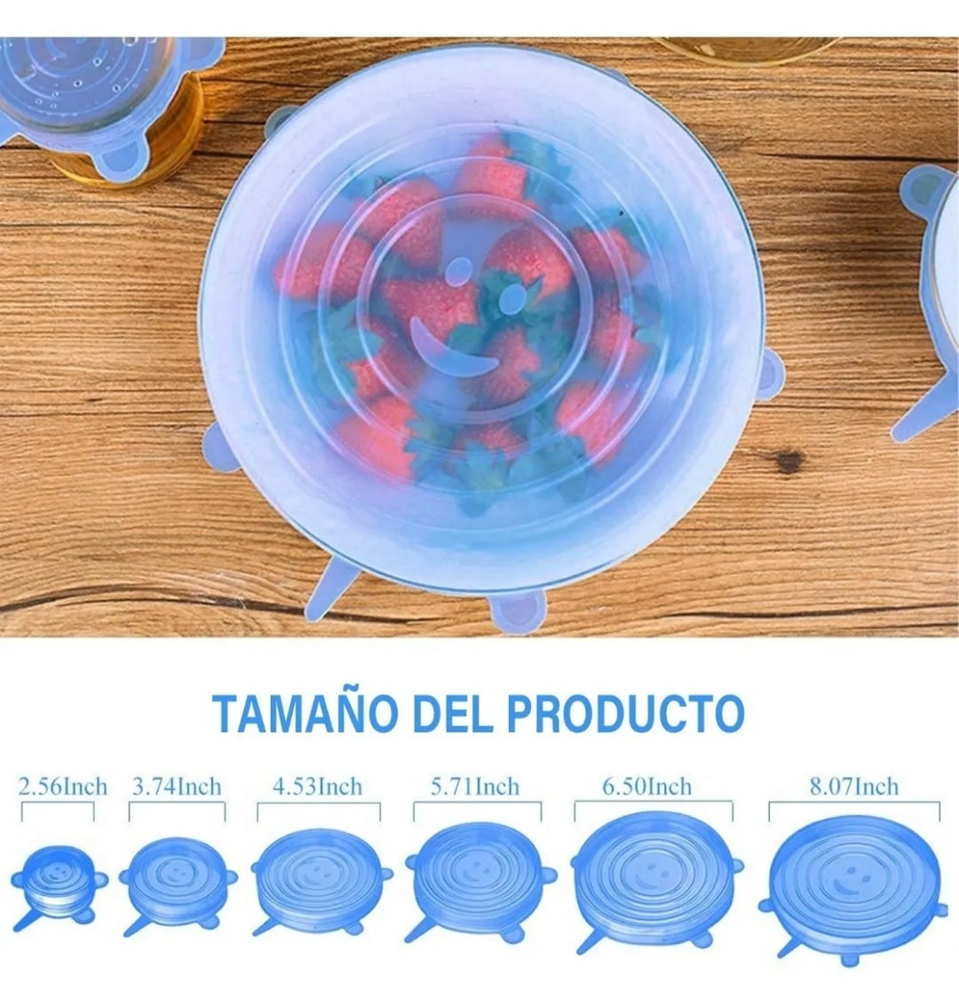 TAPAS DE SILICONA REDONDAS