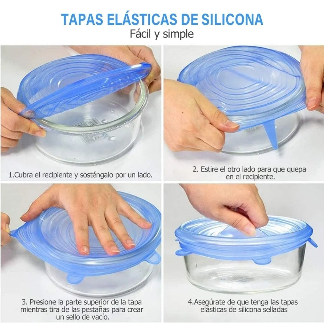 TAPAS DE SILICONA REDONDAS