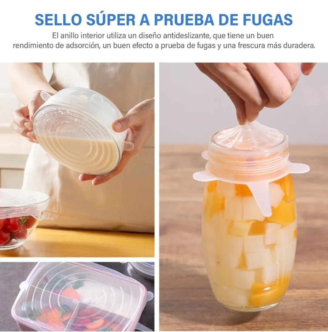 TAPAS DE SILICONA REDONDAS