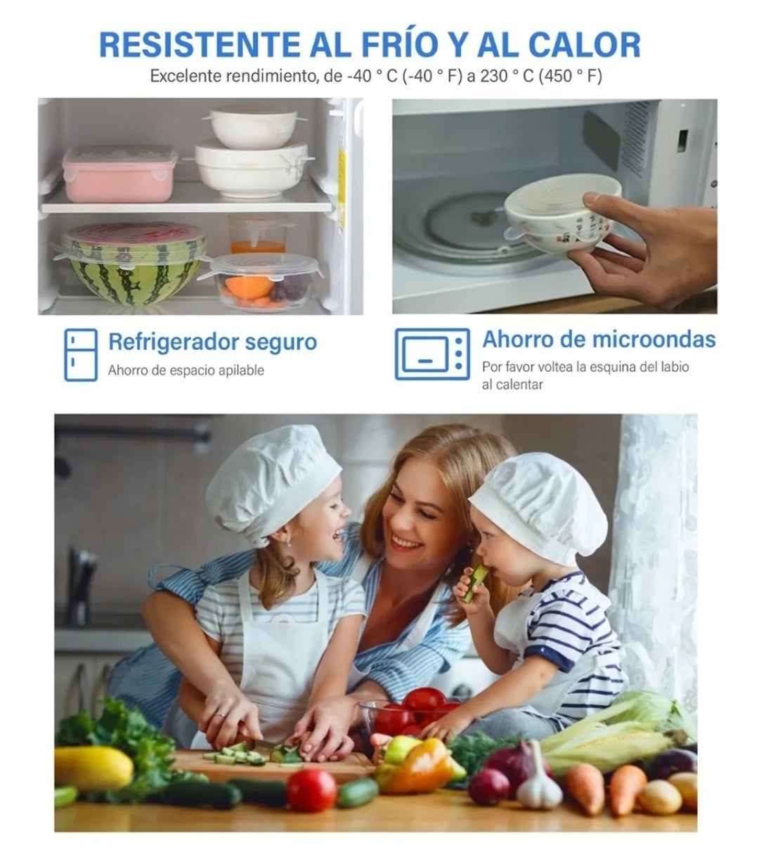 TAPAS DE SILICONA REDONDAS
