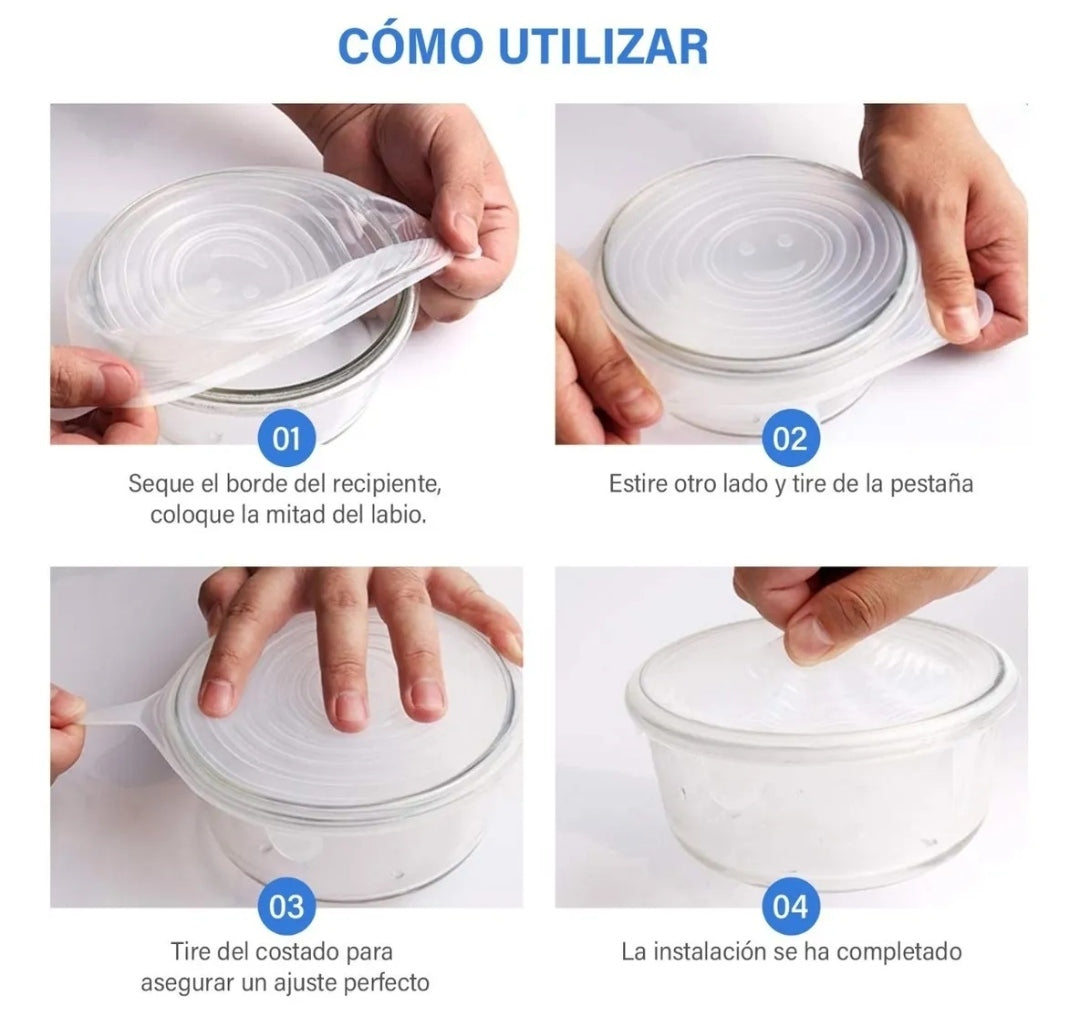 TAPAS DE SILICONA REDONDAS