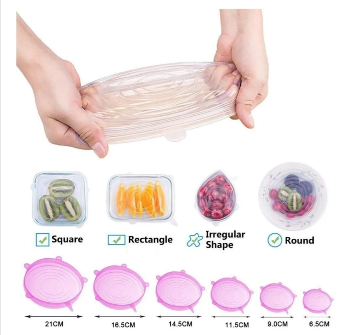 TAPAS DE SILICONA REDONDAS